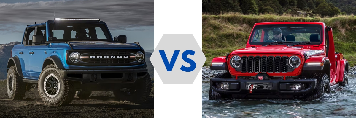 2024 Ford Bronco vs 2024 Jeep Wrangler