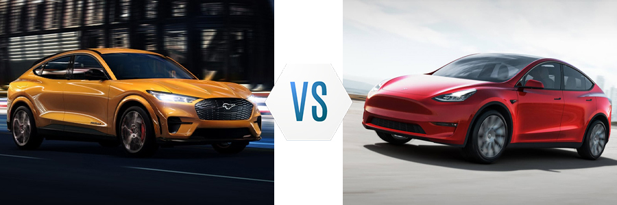 2021 Ford Mustang Mach-E vs Tesla Model Y