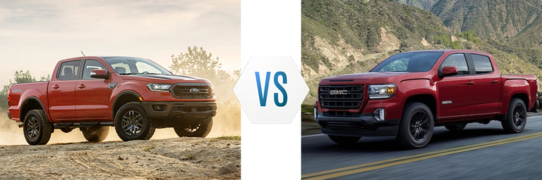 2021 Ford Ranger vs GMC Canyon