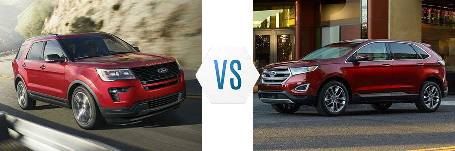 2018 Ford Explorer vs Ford Edge