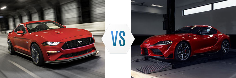 Ford Mustang vs Toyota GR Supra	