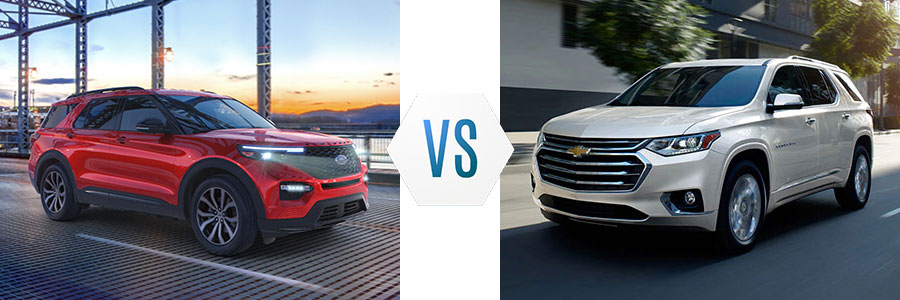 2020 Ford Explorer vs Chevrolet Traverse