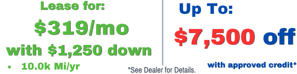 VF8 PLUS promo: $319/month for 24 months with $ 1,250 down 
