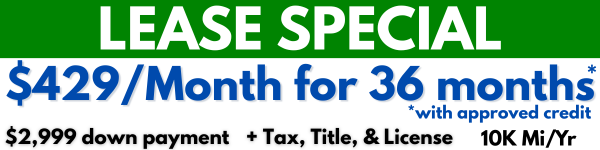 *Available lease offer for $2,999 down, $379 per month for 36 months. See dealer for all details.