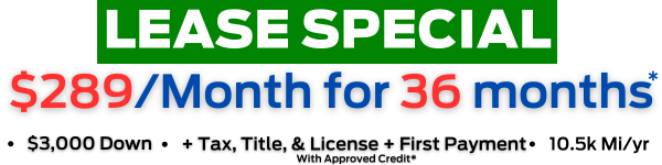 This is a Lease Special for the Mustang