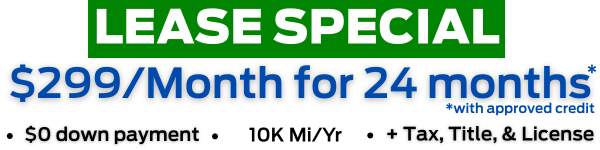 *Available lease offer for $0 down, $329 per month for 24 months. See dealer for all details.