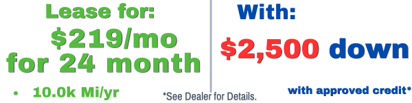 VF8 ECO  promo: $219/month for 24 months with $ 2,500 down 