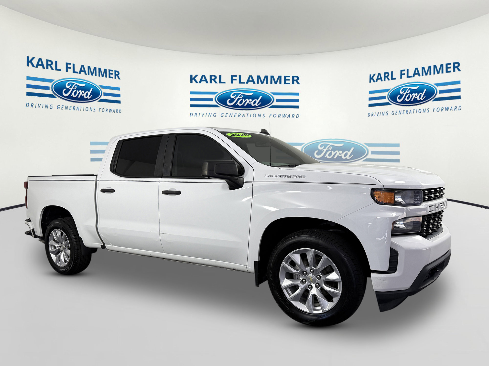 Used 2020 Chevrolet Silverado 1500 Custom with VIN 3GCPWBEK1LG370957 for sale in Tarpon Springs, FL