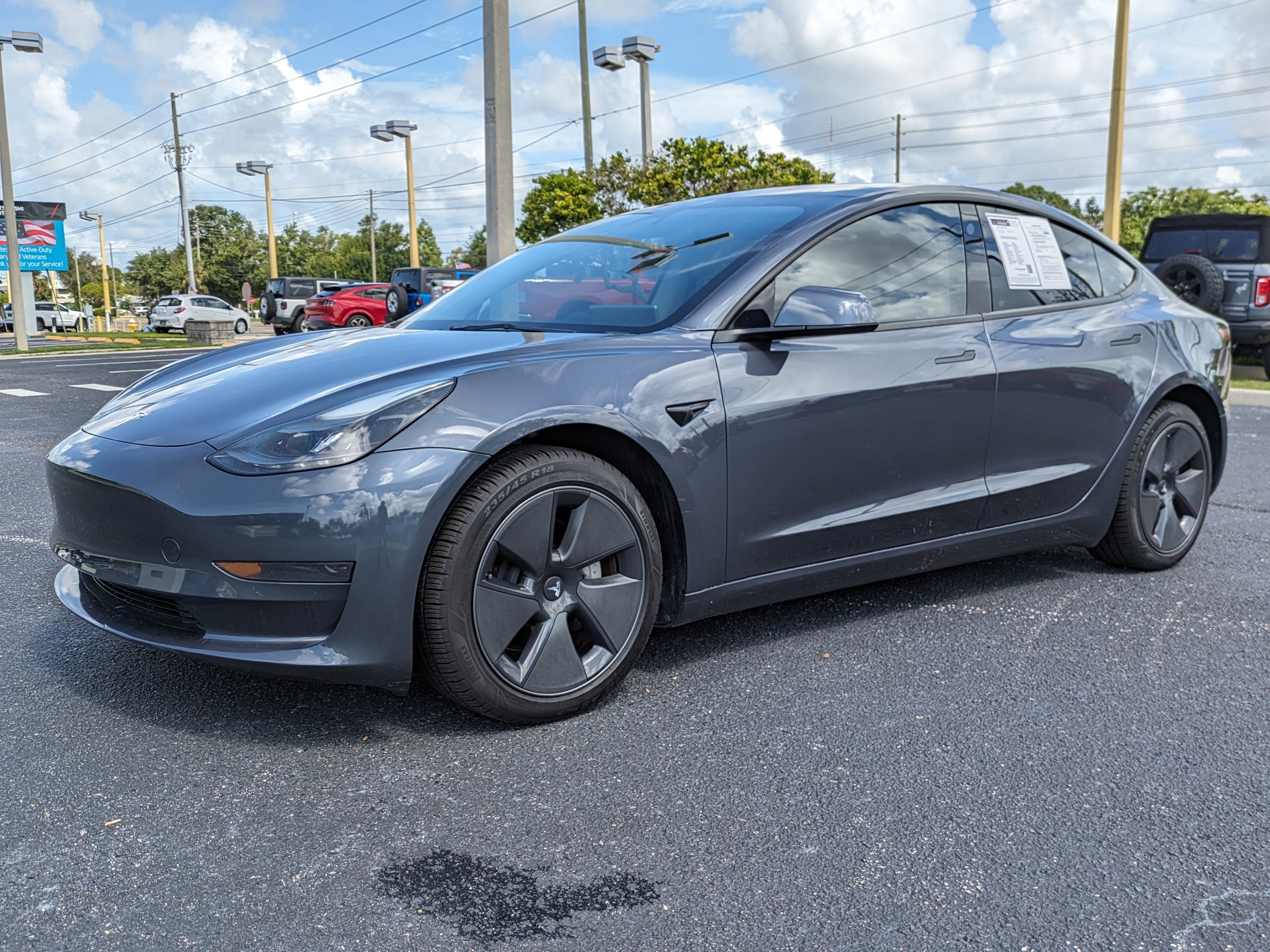 Used 2023 Tesla Model 3 Base with VIN 5YJ3E1EA0PF547416 for sale in Seminole, FL