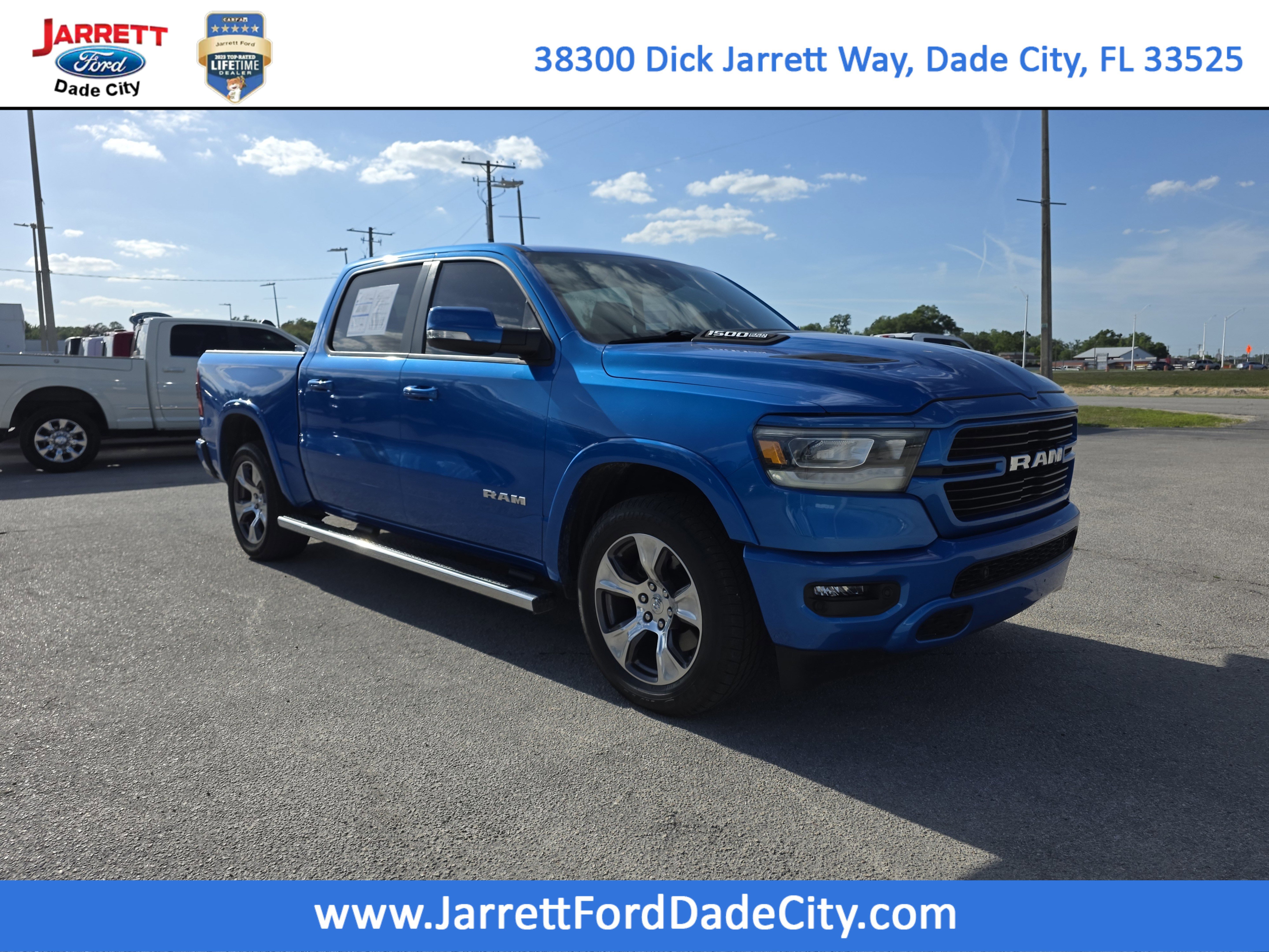 Used 2022 RAM Ram 1500 Pickup Laramie with VIN 1C6RREJM4NN178734 for sale in Dade City, FL