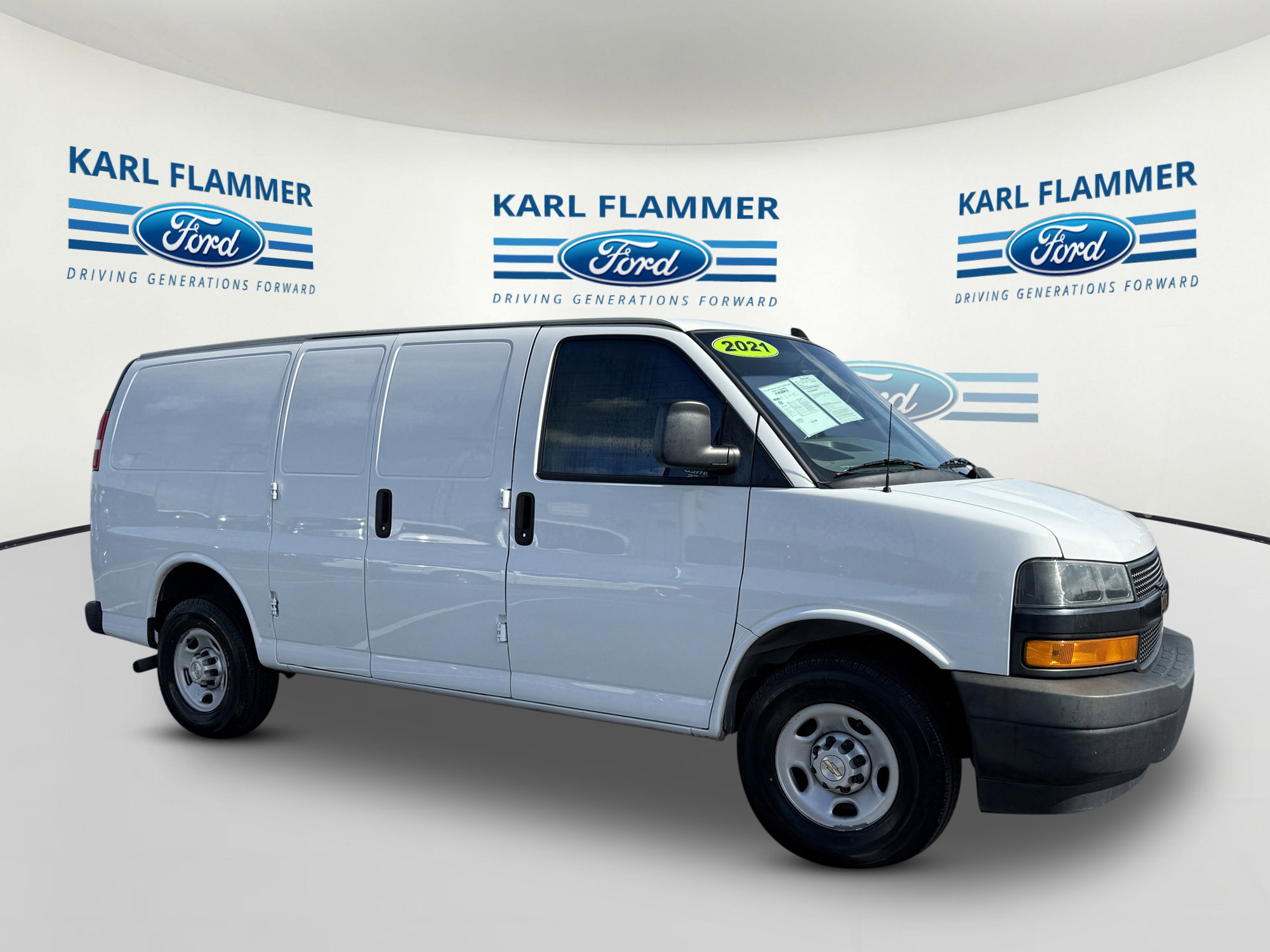 Used 2021 Chevrolet Express Cargo Work Van with VIN 1GCWGAF70M1166714 for sale in Tarpon Springs, FL
